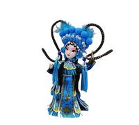 LWDXQQTX - Figuras de seda de ópera, decoración del hogar, escultura tradicional china de ópera, melodías atemporales en el tiempo y el espacio, figura clásica de cuentos (azul)