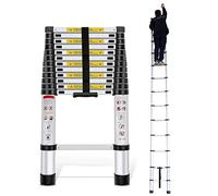 LWHEASY Escalera telescópica Escaleras telescópicas Escalera Extensible Multiusos Escalera telescópica Escalera telescópica Extensible 8 m/ 7 m/ 6,2 m/ 5 m/ 4 m/ 3,8 m/ 3,2 m/ 2 m/ 1 m, Escalera Tel
