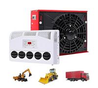 LwiftGal Aire Acondicionado para Cabina De CamióN (12v/24v), Unidad De Aire Acondicionado Split para VehíCulos Recreativos (RV),Semirremolques,Autocaravanas,Autobuses Y Furgonetas Camper Red-12V