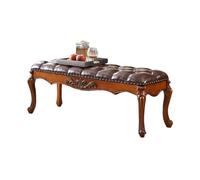 LWJSOCP Banco de Madera Europeo Vintage para el pie de la Cama - Taburete Tallado de 1,5 m para Dormitorio. Elegante otomana con Espacio para Guardar Zapatos decoración del dormito