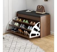 LWJSOCP Banco Zapatero con cajón para recibidor y Pasillo, Plegable, de Madera con cojín de Poliuretano, Elegante para la decoración del hogar.