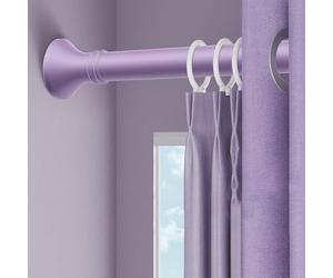 LWJSOCP Barra de Cortina de tensión Ajustable, sin Necesidad de taladrar, de Acero Inoxidable, Extensible para Cortinas Transparentes y de Ducha, Color Morado, Apta para Cortinas de 410-500 cm - Fác