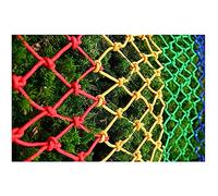 LWJSOCP Escalera de Cuerda y Red de Escalada Coloridas para Casas en los árboles, 1x2 m, Red de Seguridad para Parques Infantiles, Capacidad de Carga de 250 kg, Ideal para Uso en Interiores y exteri
