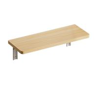 LWJSOCP Escritorio Plegable de Pared Que Ahorra Espacio, Mesa de Trabajo Ligera para Cocina y Bar, 120x30cm, estación de Costura Artesanal con Acabado en Nogal Claro.