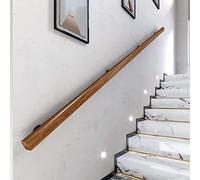 LWJSOCP Kit Profesional de pasamanos de Madera para Interiores de 2 Metros (6,6 pies) de Largo, Antideslizante, de Pino, para escaleras, para Mayor Seguridad, Montaje en Pared, sin barreras, diseño