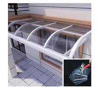 LWJSOCP Lámina de policarbonato, lámina de plástico acrílico Transparente y Ligero para techos, cocheras, marquesinas y terrazas acristaladas. Lámina Ligera para iluminación Natural, fácil