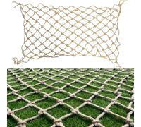 LWJSOCP Malla de Yute Natural de 2,1 x 9,1 Metros (7 x 30 pies) - Redes de cáñamo para decoración de techos, Redes de Escalada para Exteriores, Redes Protectoras para hamacas, Vallas de Seguridad pa
