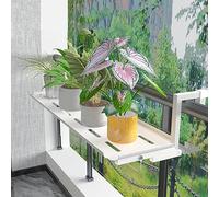 LWJSOCP Mesa de balcón Plegable Ajustable de Pared Que Ahorra Espacio para Comer y Relajarse al Aire Libre. Soporte Resistente para Patio y terraza. Extensible de 60 a 120 cm. Ideal para e