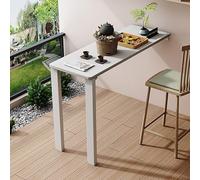 LWJSOCP Mesa de Bar Plegable Moderna para Montaje en Pared, Rectangular, de Gran Altura, para Cocina, Sala de Estar o recibidor, con diseño Que Ahorra Espacio (80x30x80cm / 31.5x12x31.5in)