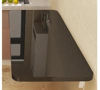LWJSOCP Mesa Plegable de Pared, Escritorio de Madera para balcón y Cocina Que Ahorra Espacio, Escritorio Flotante para Ordenador de 18 mm de Grosor, tamaño Compacto de 50 cm x 30 cm, Elegante acabad