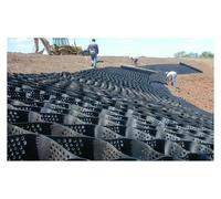 LWJSOCP Rejilla geotextil Plegable de 10 cm de Espesor para la estabilización de Caminos de Acceso y Suelos. Solución de pavimentación Permeable para áreas arcillosas húmedas. 6 m x 6 m (2