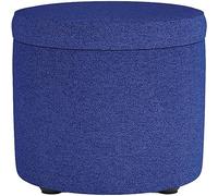 LWJSOCP Taburete otomano Redondo con Espacio de Almacenamiento, reposapiés y Banco para Zapatos Que Ahorra Espacio, Ideal para Dormitorio, Sala de Estar o Pasillo - 32x32x30cm (13x13x12in) Diseño el