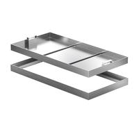 LWJSOCP Tapa de alcantarilla, Tapa Rectangular Resistente para Pozo de Registro de Aguas residuales - Tapa de inspección de Acero Inoxidable 304 de tamaño Personalizado con Asas Ocultas, Duradera y