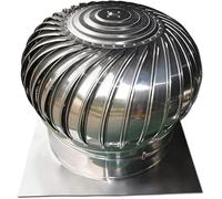 LWJSOCP Tapa de Chimenea giratoria, Campana extractora, Ventilador de Techo de turbina, Tapa de Escape de Acero Inoxidable 304, ventilación Impermeable (600 mm)