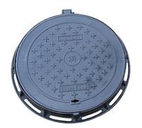 LWJSOCP Tapa Redonda de Hierro Fundido Resistente a la Intemperie para Pozo de Registro y Tanque séptico de alcantarillado, Tapa de Zanja para Piso de concreto 70x80cm (27.5x31.5in)