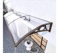 LWJSOCP Toldo de aleación de Aluminio Resistente a la Intemperie de 80x350cm - Marquesina para Puerta Principal, Entrada y Patio - Elegante voladizo para Puertas traseras y Espacios exteri