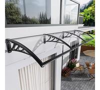 LWJSOCP Toldo de policarbonato para Puerta, voladizo para Entrada Exterior, marquesina para Ventana de Porche, Patio y terraza, Cubierta de protección contra la Nieve (80x120cm/31x47in)