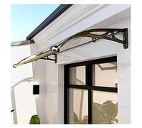 LWJSOCP Toldo para Puerta de Entrada con Fregadero Grande, protección UV contra Lluvia y Nieve, Cubierta para Patio, toldo arqueado para jardín y Patio, tamaño Personalizado (Color: Dorado