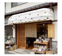 LWJSOCP Toldo retráctil Manual francés, Cubierta Plegable de Tela de poliéster para Puerta con Soporte metálico, Resistente a la Lluvia, la Nieve y el Sol, para balcón de Villa (Beige + PU