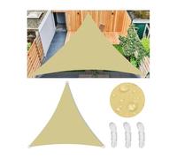 LWJSOCP Toldo Triangular Impermeable de 9,9 x 9,9 m con protección UV para Exteriores, Ideal para jardín, balcón o terraza. Incluye Cuerda y Anillas en D para una fácil instalación.