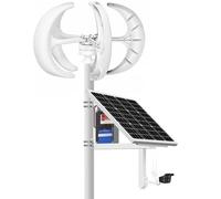 lwjunmm Kit de energía de generador de turbina eólica de 2000W,12V/24V con Controlador de Carga Solar de Viento híbrido,para de energía eólica Solar Marina/hogar/híbrido,12v