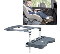 LWKBE Reposapiés para niños o niños pequeños compatibles con Asiento de automóvil, Altura Ajustable, Accesorios Plegables de Asiento de automóvil para niños,Gris
