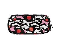 LWLFC Estuche Escolar Niña 10 Años Blanca Y Negro Estuches Escolares o Cartucheras - Estojo con Compartimientos para Lápices, Bolígrafos, Tijeras - Material Resistente