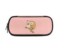 LWLFC Estuche Escolar Niña 10 Años Búho Rosa Estuches Escolares o Cartucheras - Estojo con Compartimientos para Lápices, Bolígrafos, Tijeras - Material Resistente