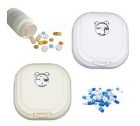 LWLWA 2 Pcs Pastillero Pequeño, Pastillero Viaje, Portátil Pastilleros Semanales, para Guardar Artículos Pequeños Como Pastillas o Pendientes