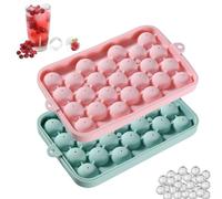 LWLWA 2 Piezas Cubiteras para Hielo, Hielera Silicona, Azul y Rosa