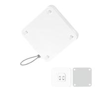 LWLWA Cierrapuertas Automático 1000G, Cierre Automático Puerta Interior sin Taladro, Cable Acero 1.2m, Blanco para Dormitorio, Oficina