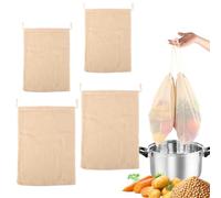 LWMTT 4 Piezas Mallas de Cocción de Algodón Mallas de Cocción Reutilizables Malla Garbanzos de 30x25cm 2 piezas 40x30cm 2 Piezas Aptas para Cualquier Tipo para Cocinar Garbanzos Legumbres Verduras