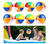 LWMTT 8 Piezas Pelota de Playa Hinchable Pelotas de Agua Inflables Pelota de Piscina para Niños Adultos Pelota de Playa Inflable para Fiesta en Piscina Actividades al Aire Libre Verano Fiesta en Playa