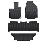 Lwope Alfombrillas de Coche de Ajuste Personalizado para Honda Odyssey 2018-2022, Alfombrillas de Goma Negra para Todo Tipo de Clima, Resistentes e inodoras