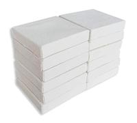 LWR CRAFTS Mini Lienzo Estirado 2 "X 2" 5cm x 5cm Paquete de 12