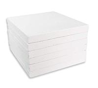 LWR CRAFTS Mini Lienzo Estirado 4 "X 4" 10cm x 10cm Paquete de 6