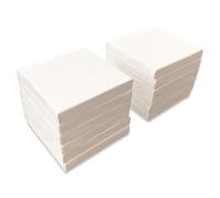 LWR CRAFTS Mini lienzo estirado de 7,6 cm x 7,6 cm, paquete de 12