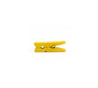 LWR CRAFTS Mini pinzas de madera para ropa, 100 por paquete, 1 pulgada, 2,5 cm (amarillo)