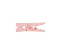 LWR CRAFTS Mini pinzas de madera para ropa, 100 por paquete, 1 pulgada, 2,5 cm (rosa claro)
