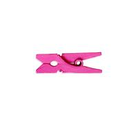 LWR CRAFTS Mini pinzas de madera para ropa, 100 por paquete, 1 pulgada, 2,5 cm (rosa fuerte)