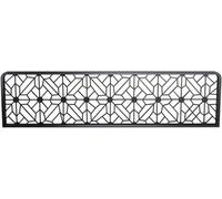LwsCUiH Divisores for áreas de Comedor Arte de Hierro Hueco Divisores Decorativos Valla de 30 cm Valla Baja(Black-a,60cm)