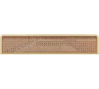 LwsCUiH Mampara divisoria de ratán for Comedor, Panel de privacidad, Olla Caliente, Mesa de Comedor for Restaurante, Divisor Decorativo, Pasillo, encimera, Media Pared(Gold-a,35.4x11.8 in)