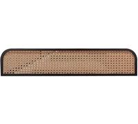 LwsCUiH Mampara divisoria de ratán for Comedor, Panel de privacidad, Olla Caliente, Mesa de Comedor for Restaurante, Divisor Decorativo, Pasillo, encimera, Media Pared(Black-a,31.5x11.8 in)