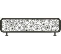 LwsCUiH Mamparas divisorias de Metal for mesas, comedores y áreas de Trabajo Mamparas divisorias de Vidrio for restaurantes y oficinas(Nero,40x140cm/15.74x55.11in)