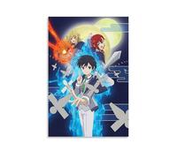 LWSCYMX Póster de anime clásico de La reencarnación del exorcista más fuerte en otro mundo, arte decorativo para pared, pintura decorativa para dormitorio, 50 x 75 cm, estilo sin marco