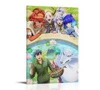 LWSCYMX Póster de lienzo de anime clásico de Campfire Cooking in Another World with My Absurd Skill, arte decorativo para pared, pintura para dormitorio, 30 x 45 cm, estilo marco