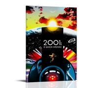 LWSCYMX Póster decorativo de 2001 de una odisea del espacio de películas y series de televisión, arte decorativo para pared, póster de pintura para dormitorio, 60 x 90 cm, estilo marco
