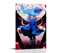 LWSCYMX Póster decorativo de anime con texto en inglés "That Time I Got Reincarnated As A Slime" (50 x 75 cm), estilo marco