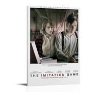 LWSCYMX Póster decorativo para pared, diseño clásico de películas y series de televisión de The Imitation Game, pintura para dormitorio, 50 x 75 cm, estilo marco