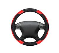 LWSEOPM Funda de Volante Antideslizante para Mini John Cooper Works F54 F55 F56 F57 F60, Cubierta Volante Coche Textura Suave y Duradera,Agarre cómodo,Funda Volante Coche,B-Red